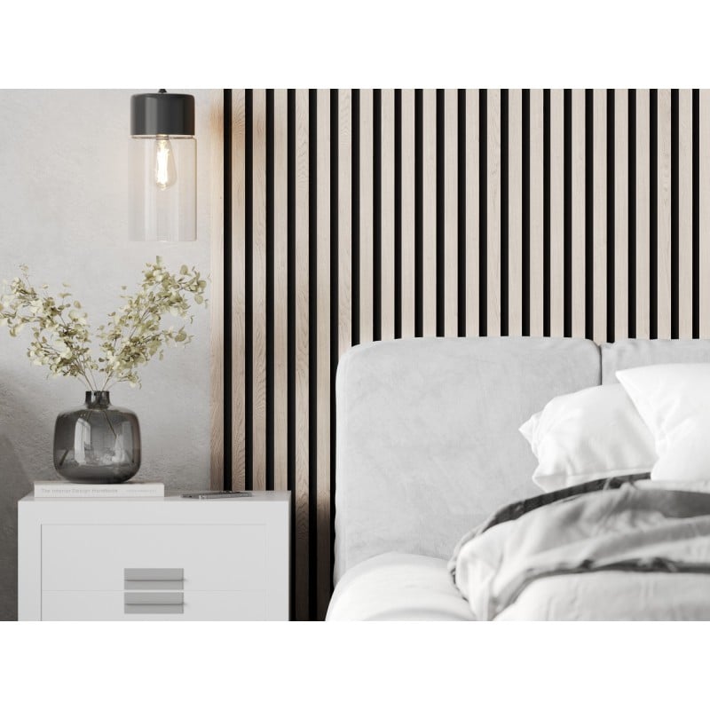 Mexen Lam-F stenové akustické lamely 275 x 31,5 cm, plsť 6 mm, Polárny Dub - S105-275317-2812-067