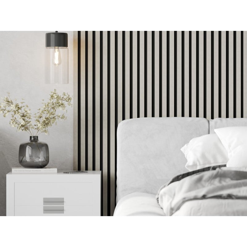 Mexen Lam-F lamely stenové akustické 275 x 31,5 cm, plsť 6 mm, Ľan Sivý - S105-275317-2812-068