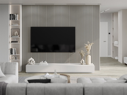 Mexen Lam-F lamely stenové akustické 275 x 31,5 cm, plsť 6 mm, Ľan Sivý - S105-275317-2812-068