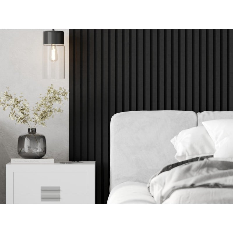 Mexen Lam-F akustické stĺpiky na stenu 275 x 31,5 cm, plsť 6 mm, Čierny ľan - S105-275317-2812-069