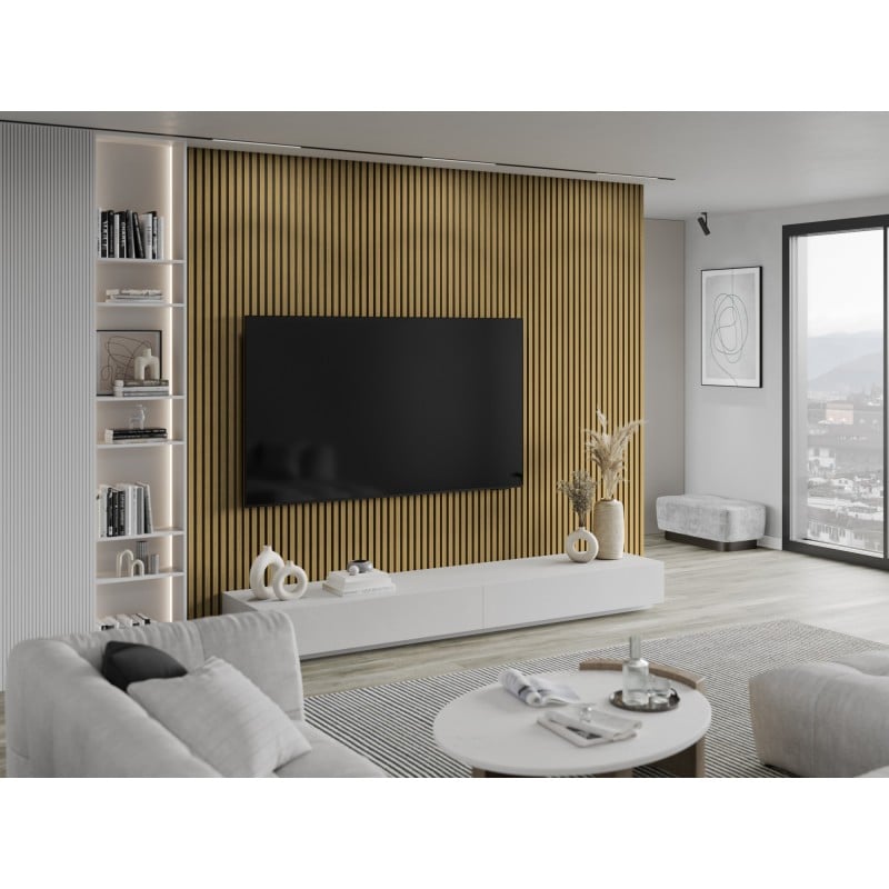 Mexen Lam-F nástenné akustické lamely 275 x 31,5 cm, filc 6 mm, Jantárový dub - S105-275317-2812-073