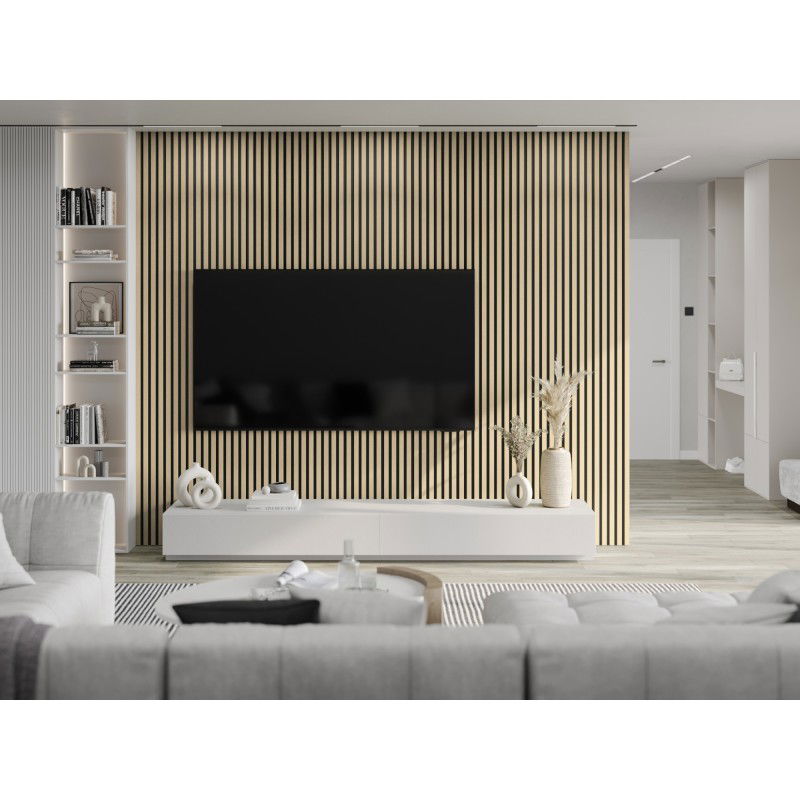 Mexen Lam-B vzorka stenových lamiel 275 x 30 cm, doska HDF 4 mm, technická dyha, Pieskový Dub - S100-001-S