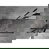 Mexen Mist T sprchový kút výkyvný 120 x 80 cm, transparentný, čierny - 8A4T-120-080-70-00