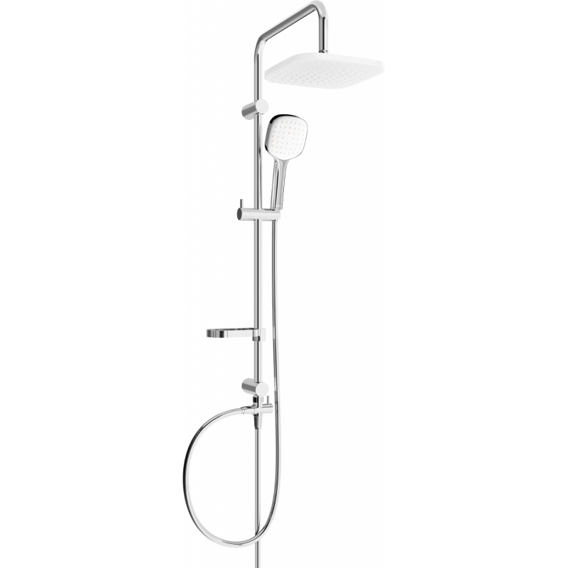 Mexen X33 sprchový stĺp, chróm/biela - 798333391-02
