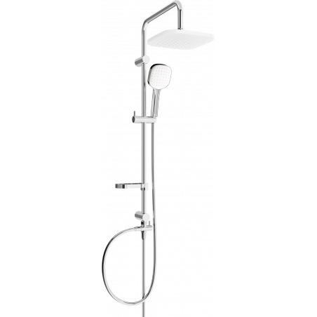 Mexen X33 sprchový stĺp, chróm/biela - 798333391-02