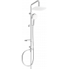 Mexen X33 sprchový stĺp, chróm/biela - 798333391-02