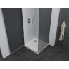 Mexen Pretoria sprchová kabína otočná 70 x 70 cm, grafit , chróm + vanička Flat - 852-070-070-01-40-4010