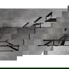 Mexen Mist T sprchová kabína ľavá 75 x 80 cm, čierny rám, čierna - 8A4T-075-080-70-70-L