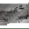 Mexen Mist T sprchová kabína výklopná ľavá 70 x 110 cm, čierna mriežka, čierna - 8A4T-070-110-70-77-L
