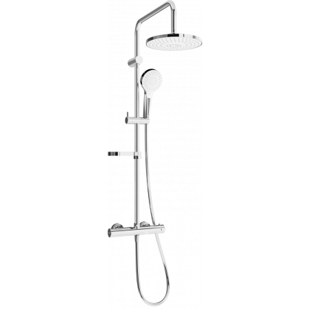 Mexen KX05 súprava nástennej sprchy s dažďovou sprchou a termostatickou batériou, chróm/biela - 771500591-00