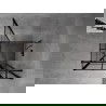 Mexen Mist T sprchový kút otočný pravý 120 x 120 cm, čierna mriežka, čierna - 8A4T-120-120-70-77-P