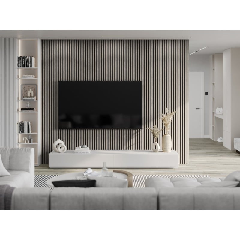 Mexen Lam-B vzorka stenových lamiel 275 x 30 cm, doska HDF 4 mm, technická dyha, Popolavý Dub - S100-005-S