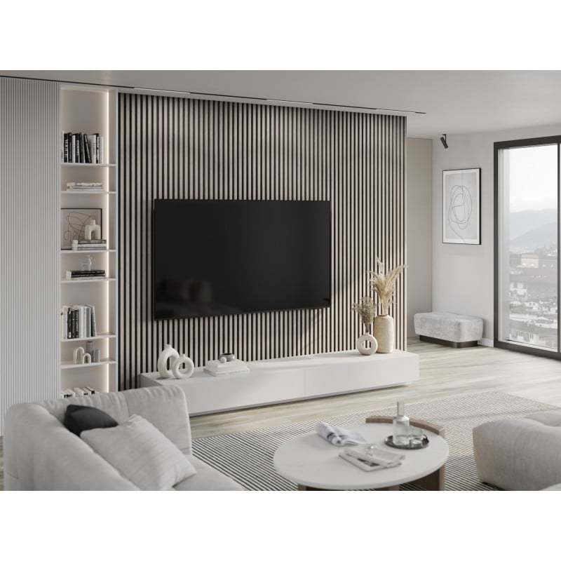 Mexen Lam-B vzorka stenových lamiel 275 x 30 cm, doska HDF 4 mm, technická dyha, Popolavý Dub - S100-005-S