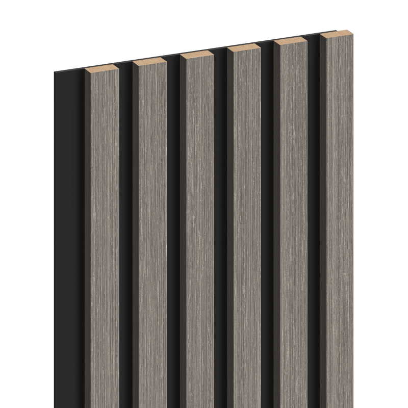 Mexen Lam-B vzorka nástenných lamiel 275 x 30 cm, HDF doska 4 mm, technická dýha, Strieborný Dub - S100-007-S