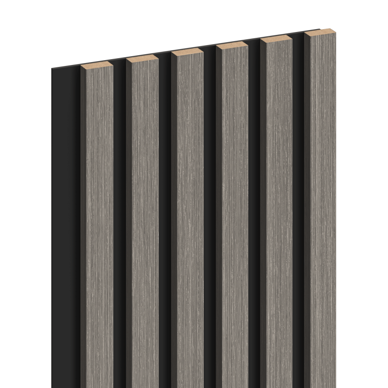 Mexen Lam-B vzorka nástenných lamiel, doska HDF 4 mm, technická dyha, Strieborný Dub - S100-007-S