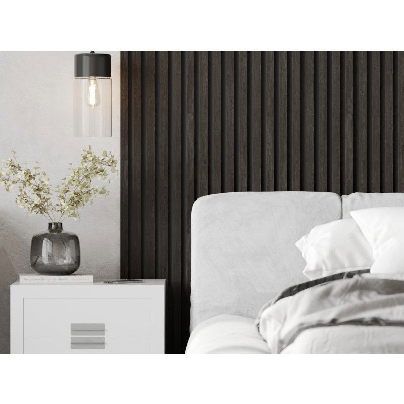 Mexen Lam-B vzorka nástenných lamiel, HDF doska 4 mm, technická dyha, Strieborný Orech - S100-009-S