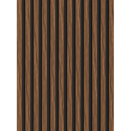 Mexen Lam-B vzorka nástenných lamel 275 x 30 cm, doska HDF 4 mm, technická dyha, Rubínový mahagón - S100-013-S