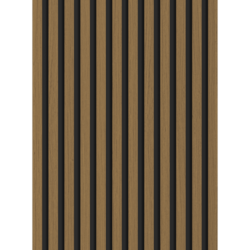 Mexen Lam-B vzorka nástenných lamiel, HDF doska 4 mm, technická dyha, Zlatý teak - S100-014-S