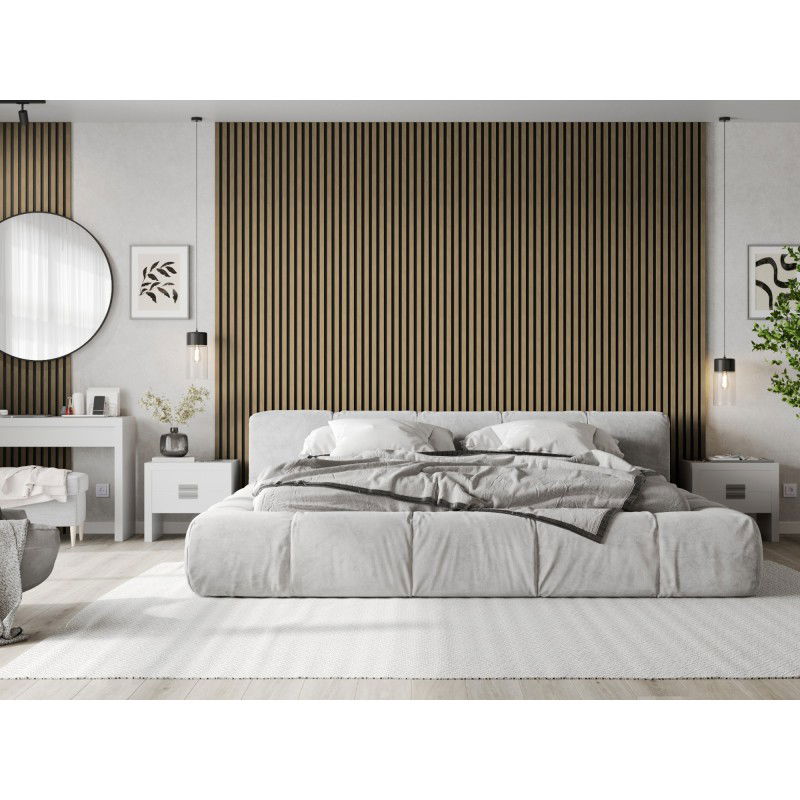 Mexen Lam-B vzorka stenových lamiel, HDF doska 4 mm, technická dyha, Ľanový Orech - S100-015-S