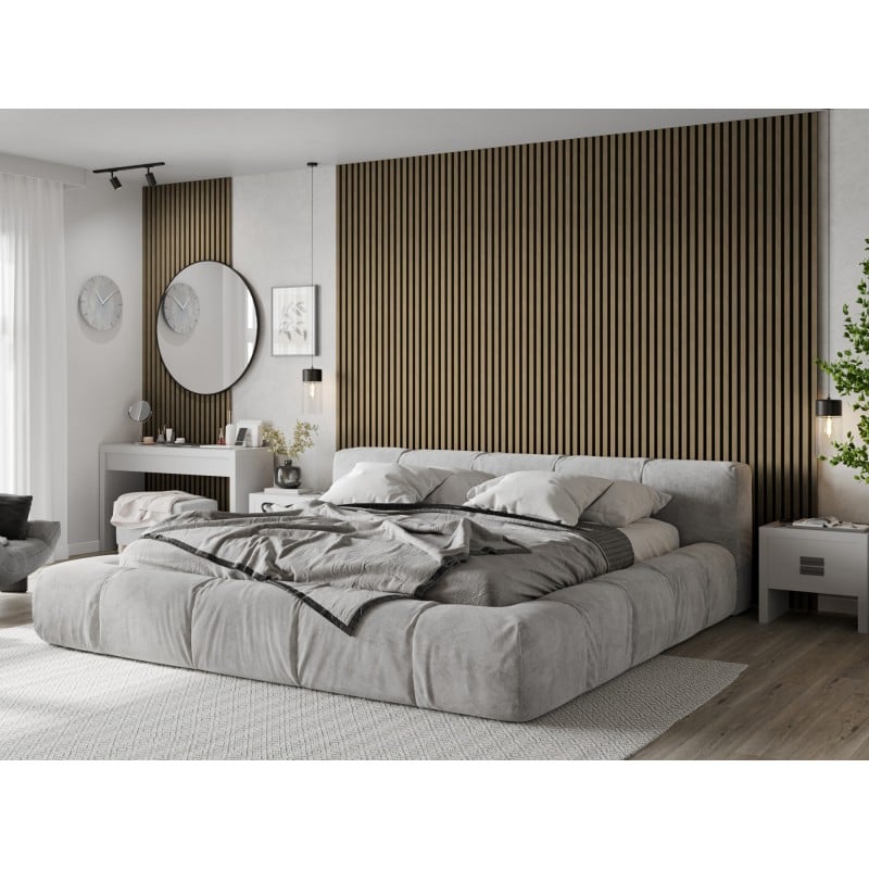 Mexen Lam-B vzorka nástenných lamiel 275 x 30 cm, HDF doska 4 mm, technická dyha, Orech Ľanový - S100-015-S