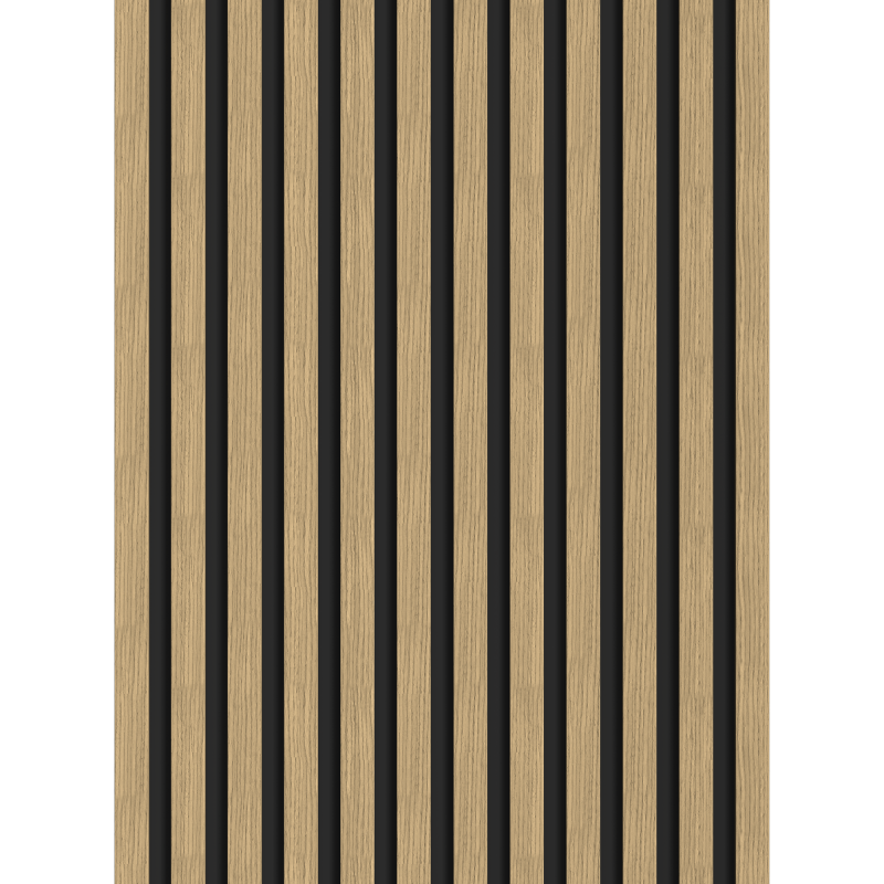 Mexen Lam-B vzorka nástenných lamiel 275 x 30 cm, HDF doska 4 mm, technická dyha, Orech Ľanový - S100-015-S