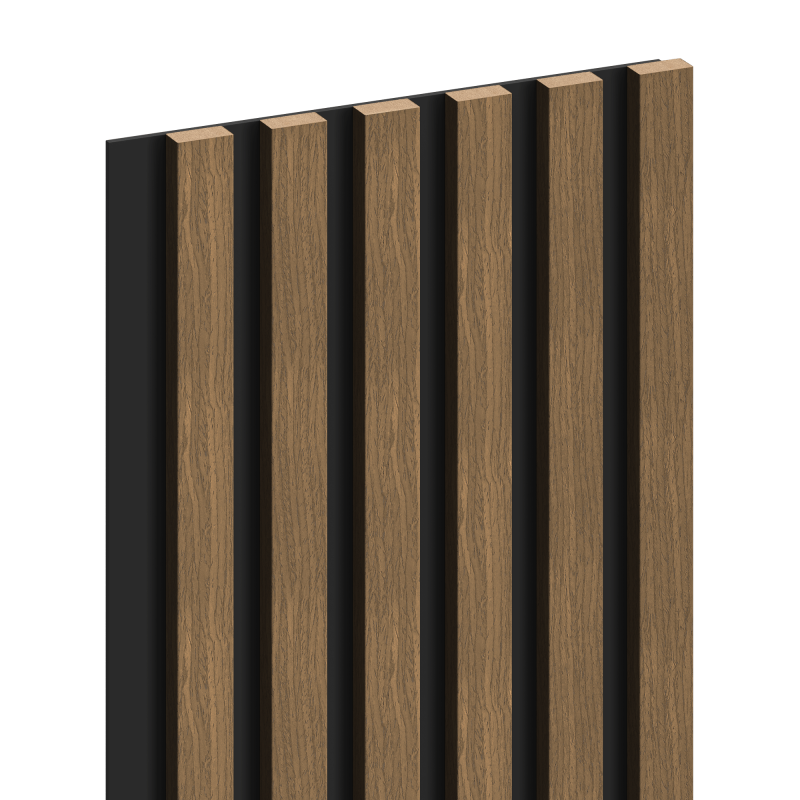 Mexen Lam-B vzorka nástenných líšt 275 x 30 cm, HDF doska 4 mm, technická dyha, prírodný orech - S100-016-S