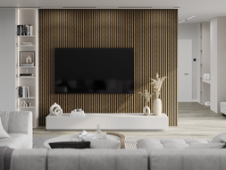 Mexen Lam-B vzorka nástenných líšt 275 x 30 cm, HDF doska 4 mm, technická dyha, prírodný orech - S100-016-S