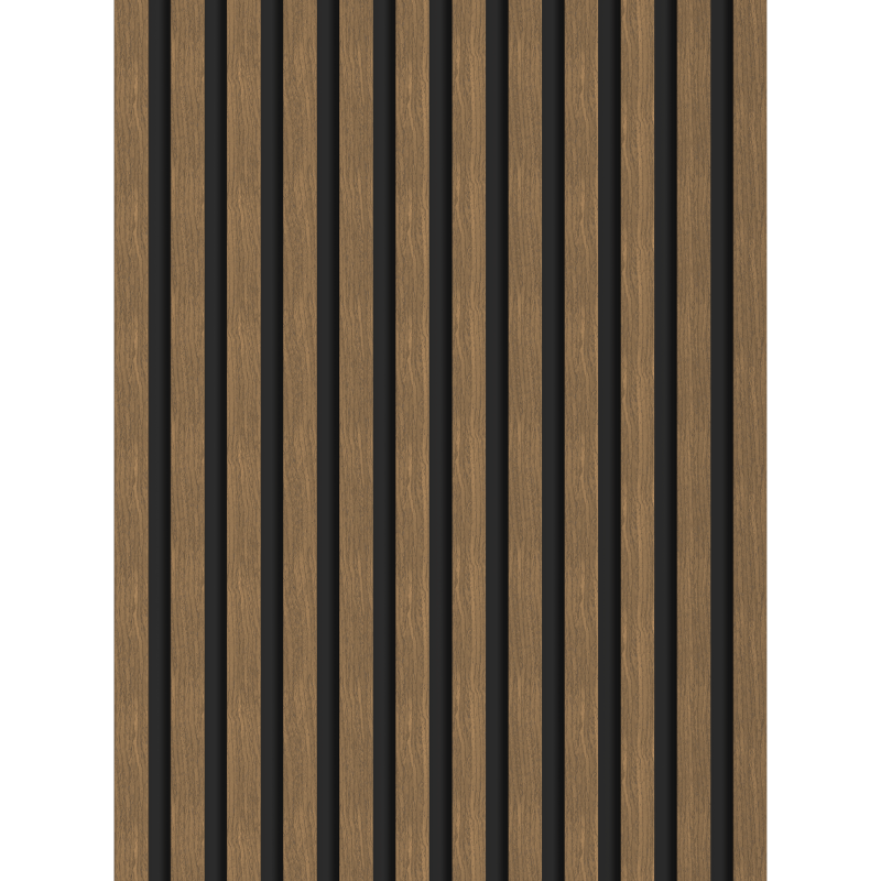 Mexen Lam-B vzorka nástenných líšt 275 x 30 cm, HDF doska 4 mm, technická dyha, prírodný orech - S100-016-S