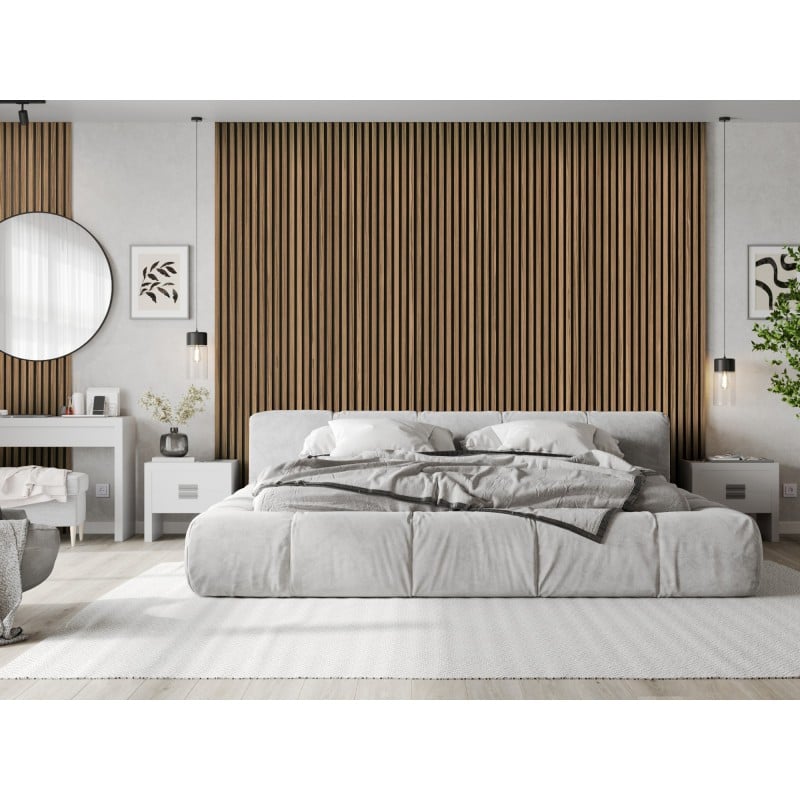 Mexen Lam-B vzorka stenových lamiel 275 x 30 cm, doska HDF 4 mm, technická dyha, Svetlý orech - S100-017-S