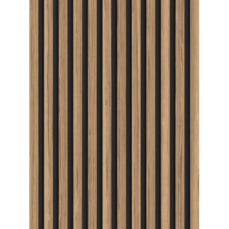 Mexen Lam-B vzorka stenových lamiel 275 x 30 cm, doska HDF 4 mm, technická dyha, Svetlý orech - S100-017-S