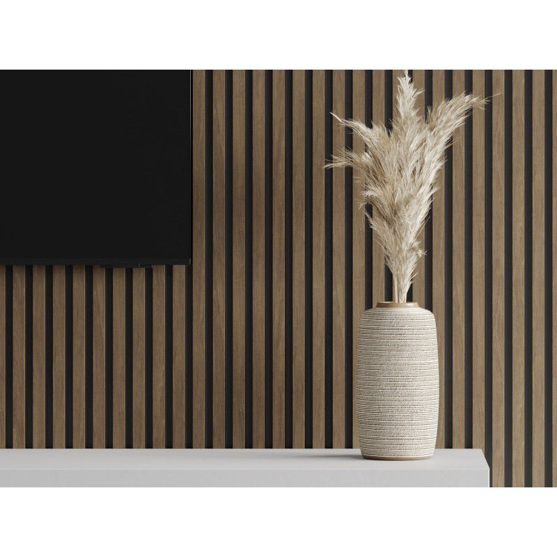 Mexen Lam-B vzorka stenových líšt, doska HDF 4 mm, technická dyha, Kakaový Orech - S100-018-S