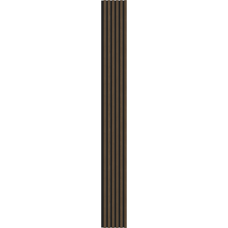 Mexen Lam-B vzorka nástenných lamiel 275 x 30 cm, doska HDF 4 mm, technická dyha, Orech Espresso - S100-019-S