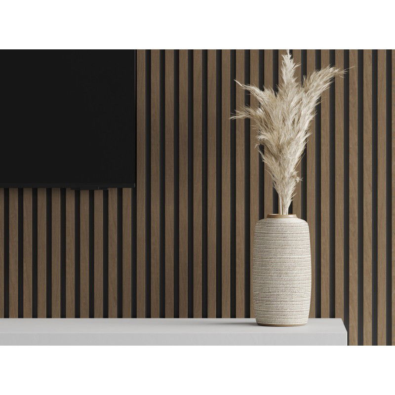 Mexen Lam-B vzorka stenových líšt, HDF doska 4 mm, technická dyha, Espresso orech - S100-019-S