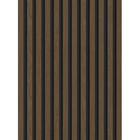 Mexen Lam-B vzorka nástenných lamiel 275 x 30 cm, doska HDF 4 mm, technická dyha, Orech Espresso - S100-019-S