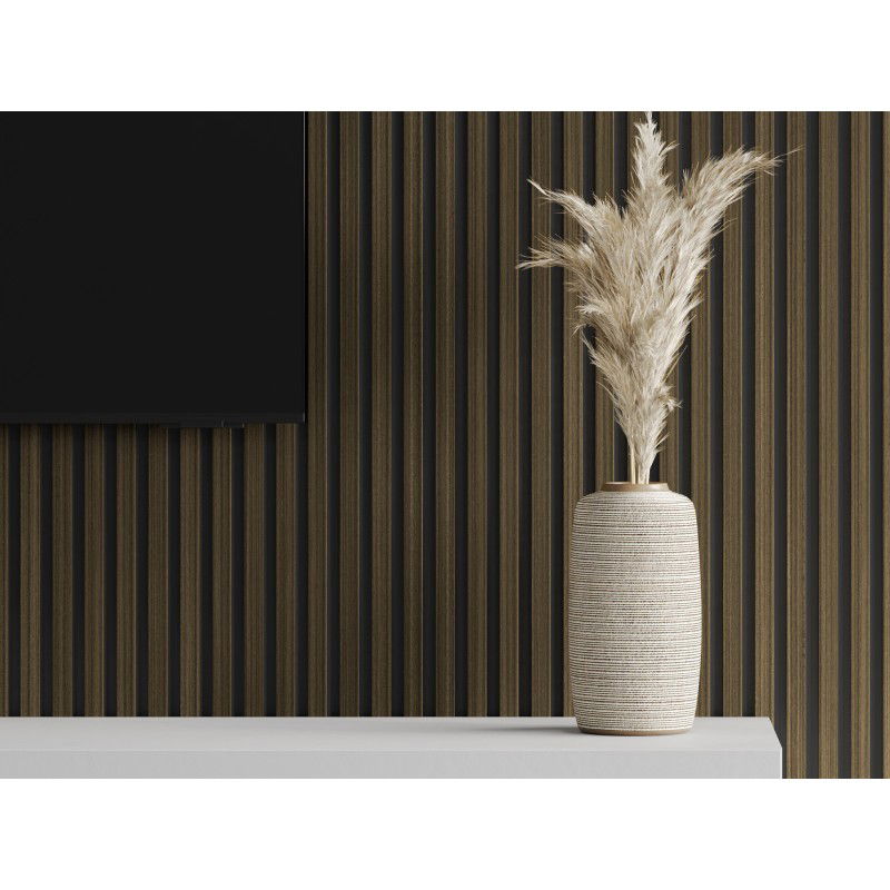 Mexen Lam-B vzorka stienkového lamela, doska HDF 4 mm, technická dyha, Kráľovsky eben - S100-020-S