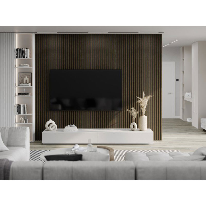 Mexen Lam-B vzorka stienkového lamela, doska HDF 4 mm, technická dyha, Kráľovsky eben - S100-020-S