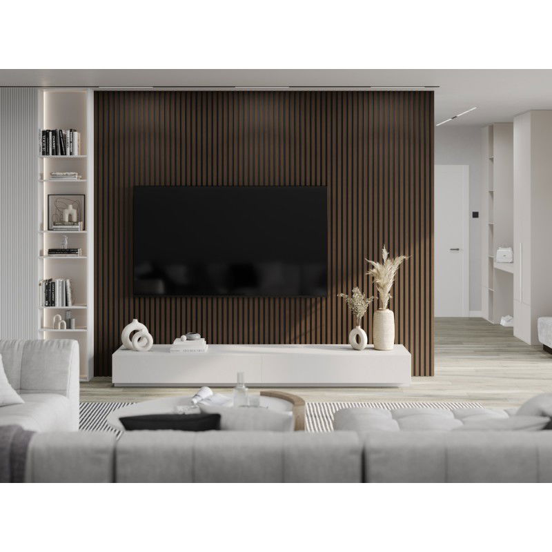 Mexen Lam-B vzorka stenového lamelu, HDF doska 4 mm, technická dyha, Orech Palisander - S100-021-S