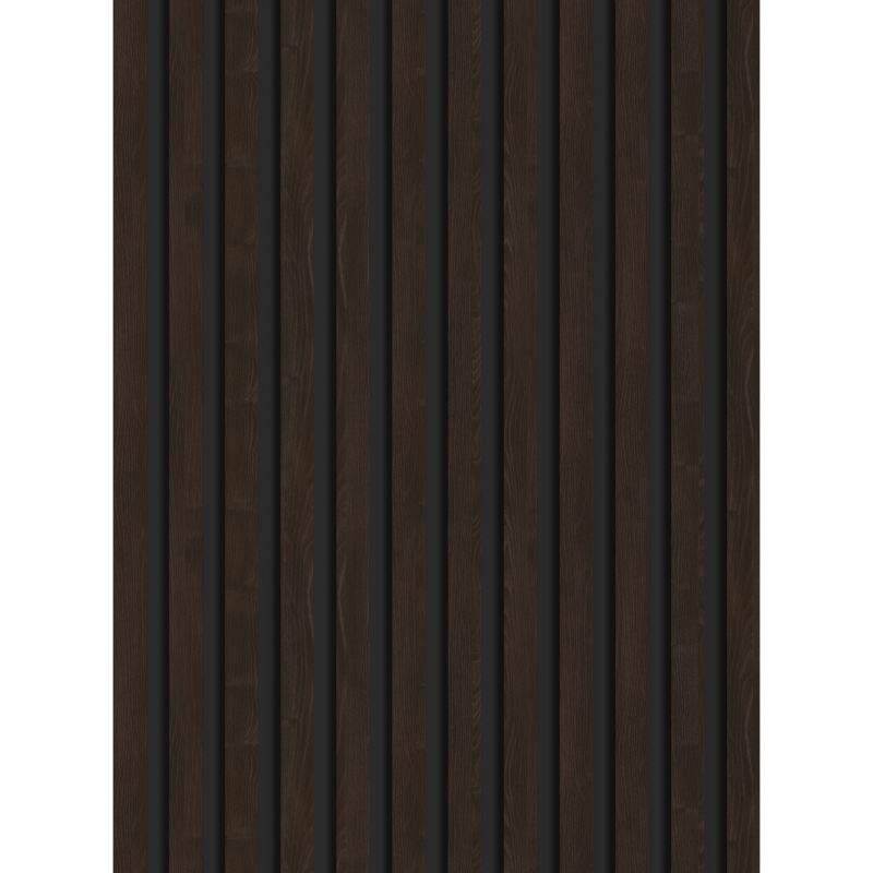 Mexen Lam-B vzorka stenových líšt 275 x 30 cm, HDF doska 4 mm, technická dyha, Hnedý Eben - S100-022-S