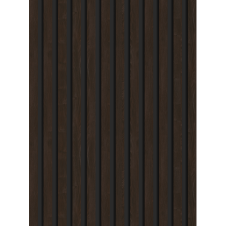 Mexen Lam-B vzorka stenových líšt 275 x 30 cm, HDF doska 4 mm, technická dyha, Hnedý Eben - S100-022-S