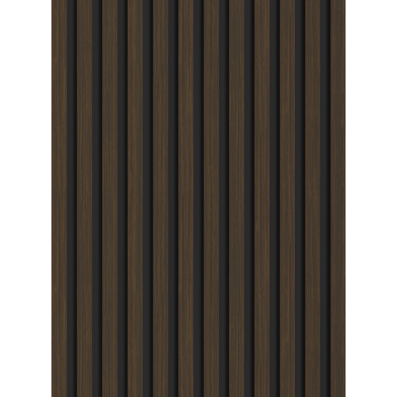 Mexen Lam-B vzorka nástenných lamiel, doska HDF 4 mm, technická dyha, Orech Pálený - S100-024-S