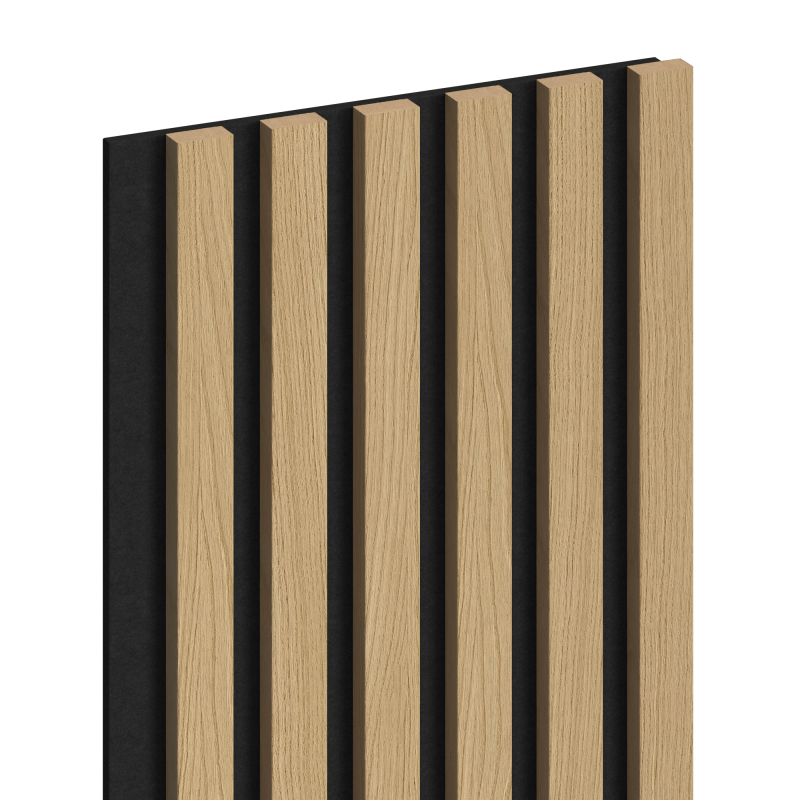 Mexen Lam-F vzorka akustických stenových lamiel 275 x 30 cm, plsť 8 mm, technická dyha, Zlatý Dub - S105-003-S