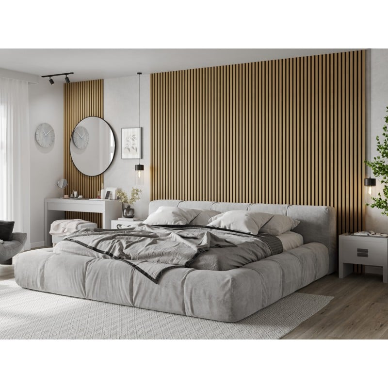 Mexen Lam-F vzorka akustických stenových lamiel 275 x 30 cm, plsť 8 mm, technická dyha, Zlatý Dub - S105-003-S