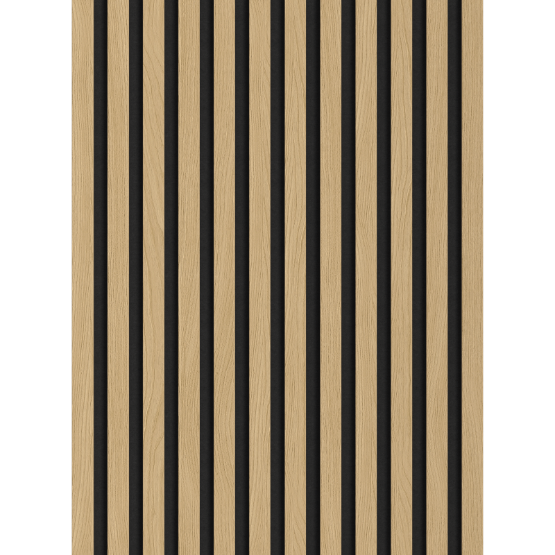 Mexen Lam-F vzorka akustických stenových lamiel 275 x 30 cm, plsť 8 mm, technická dyha, Zlatý Dub - S105-003-S