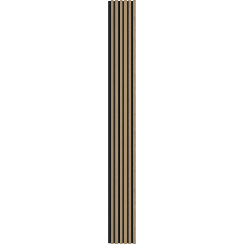 Mexen Lam-F vzorka akustických stenových lamiel 275 x 30 cm, plsť 8 mm, technická dyha, Ušľachtilý Dub - S105-004-S