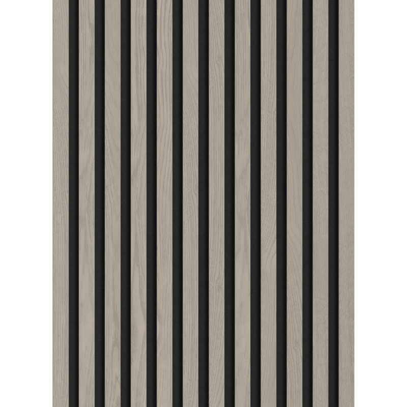 Mexen Lam-F vzorka akustických nástenných lamiel 275 x 30 cm, plsť 8 mm, technická dyha, Popolavý Dub - S105-005-S