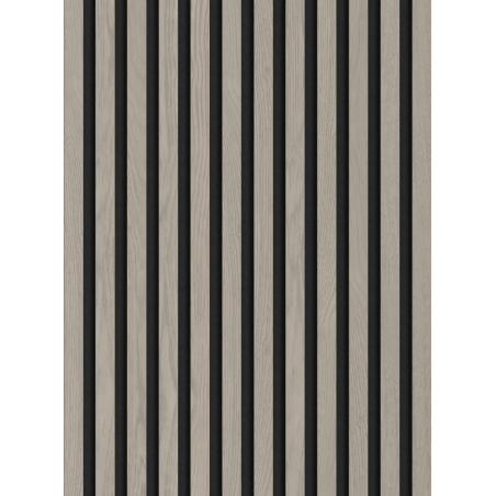 Mexen Lam-F vzorka akustických nástenných lamiel 275 x 30 cm, plsť 8 mm, technická dyha, Popolavý Dub - S105-005-S