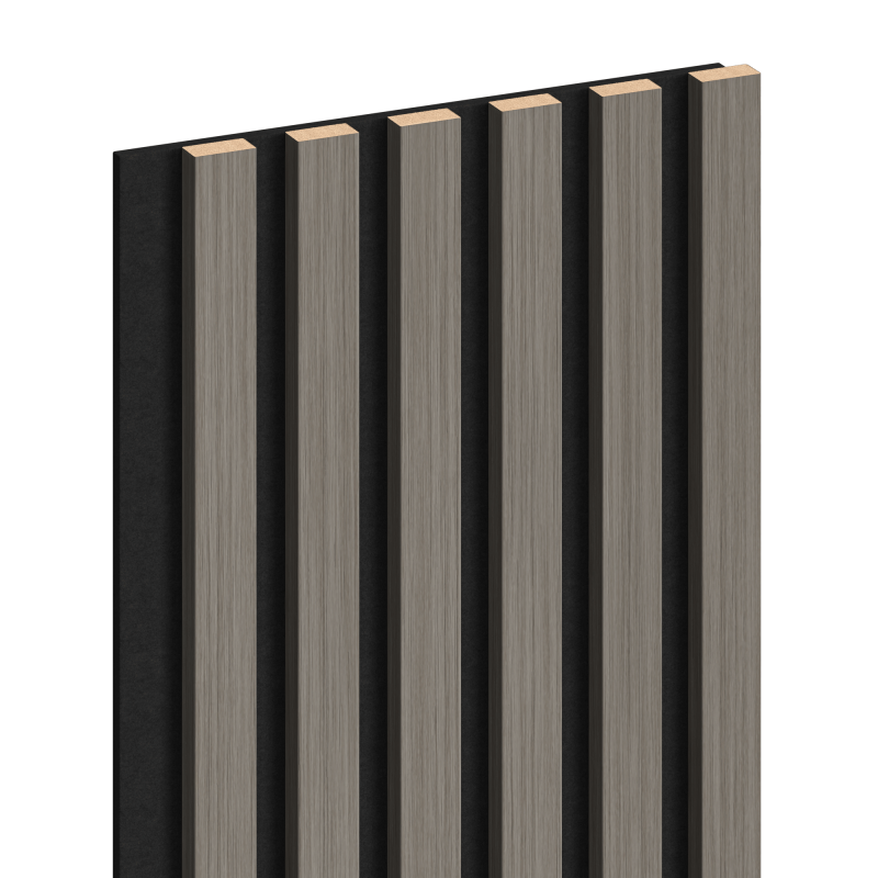 Mexen Lam-F vzorka akustických stenových lamiel 275 x 30 cm, plsť 8 mm, technická dyha, oceľový dub - S105-006-S