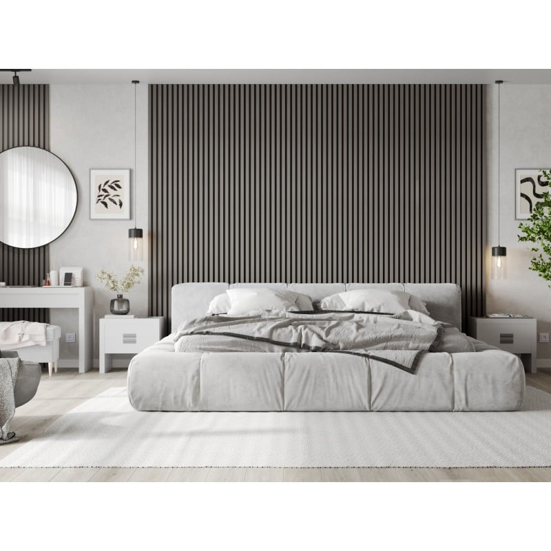 Mexen Lam-F vzorka akustických stenových lamiel 275 x 30 cm, plsť 8 mm, technická dyha, oceľový dub - S105-006-S