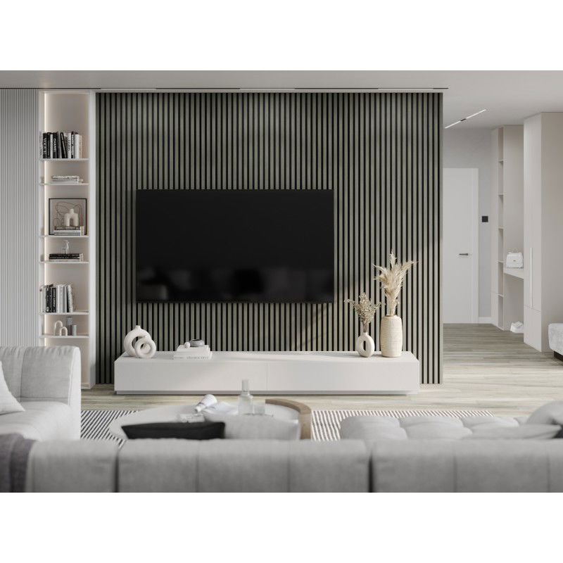 Mexen Lam-F vzorka akustických stenových lamiel 275 x 30 cm, plsť 8 mm, technická dyha, Dub Heritage - S105-008-S