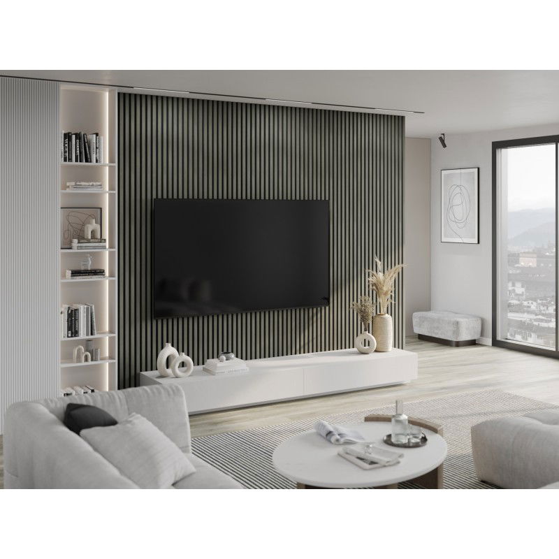 Mexen Lam-F vzorka akustických stenových lamiel 275 x 30 cm, plsť 8 mm, technická dyha, Dub Heritage - S105-008-S